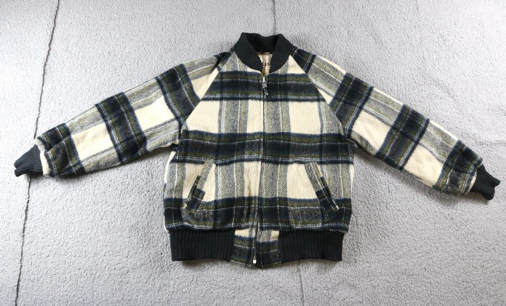 Vintage Lakeland Jacket 40 Wool Plaid Bomber Talon Zipper Medium 70s Outdoor